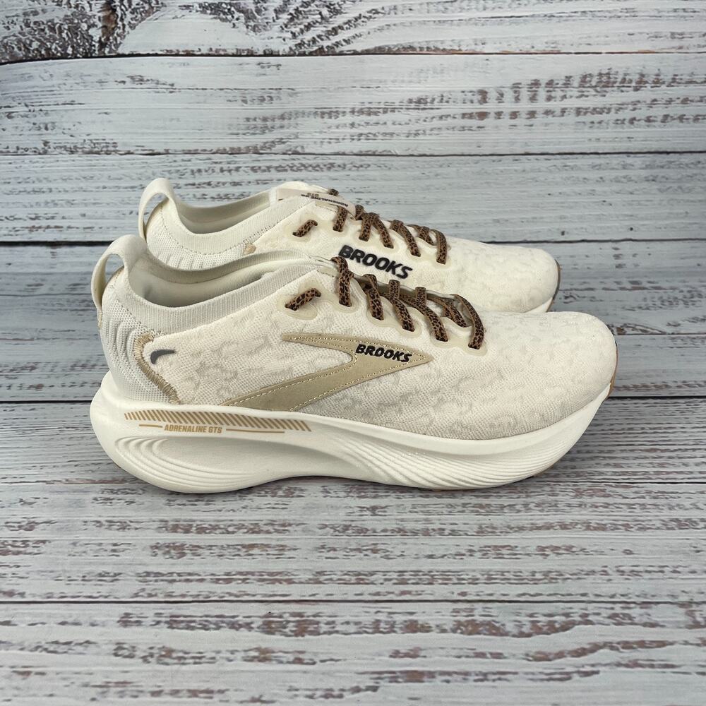 Brooks Adrenaline GTS 25 Women US 6.5B Running Shoe Coconut Tofu Crème - Picture 5 of 11